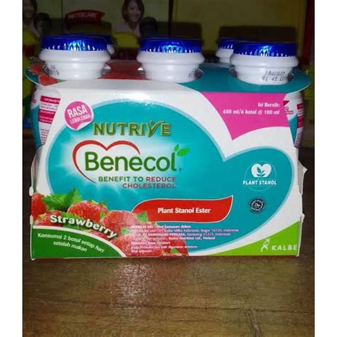 Jual Nutrive Benecol Strawberry Non Sugar 100ml 4pcs Shopee Indonesia