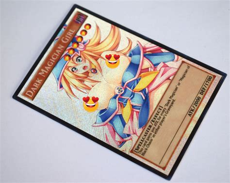 Dark Magician Girl V Yugioh Orica Secret Rare Nsfw Custom Etsy