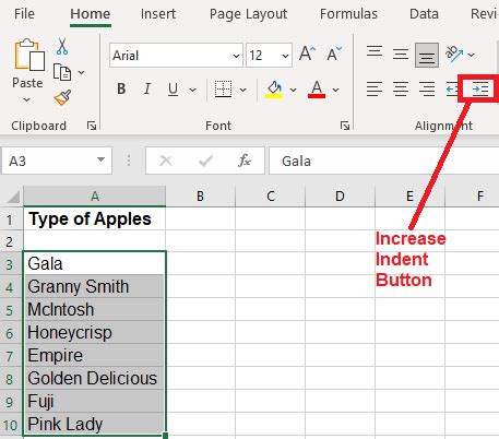 How To Indent In Excel Easy Ways Shortcut