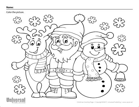 Christmas Coloring Activity Sheets