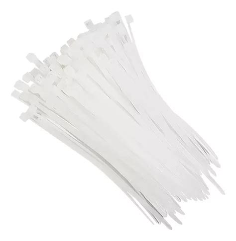 Abraçadeira De Nylon Branca 100x2 5mm Pacote 100 Peças MercadoLivre