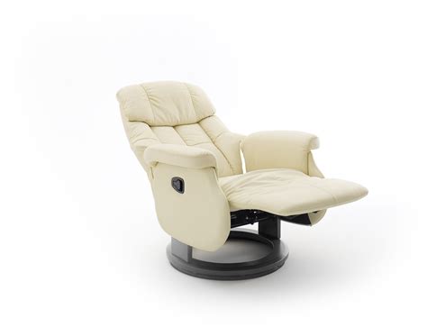 Fauteuil relax CALGARY COMFORT ton crème ton noir 457839 2