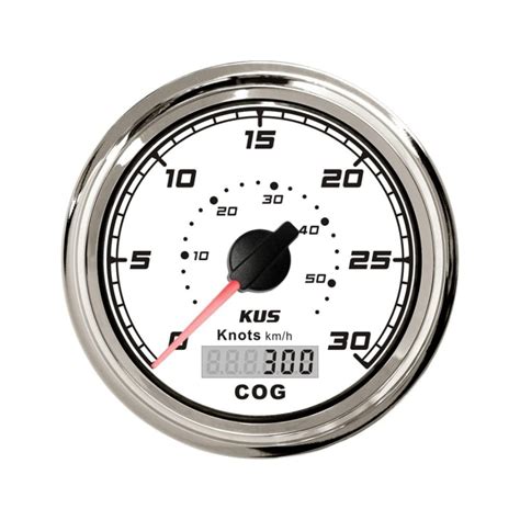 KUS GPS Speedometer 0 30Knots Speedo Gauge With Course For Boat Yachts