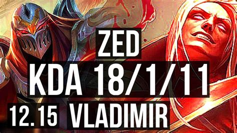 Zed Vs Vlad Mid M Mastery Legendary Games Euw