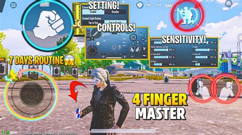 4 Finger Claw Best Layout😱 Control And Sensitivity Code🔥 New Tips