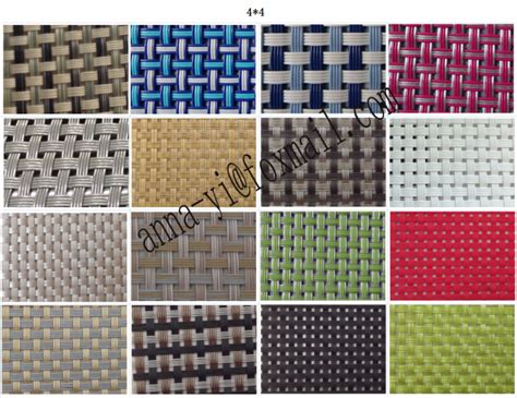 Light Rattan Color Textilene Mesh Fabric For Sun Lounger Outdoor Chair