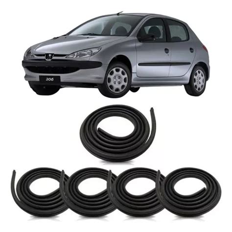 Kit Borrachas Vedação 4 Porta E Mala Peugeot 206 207 307 Frete grátis