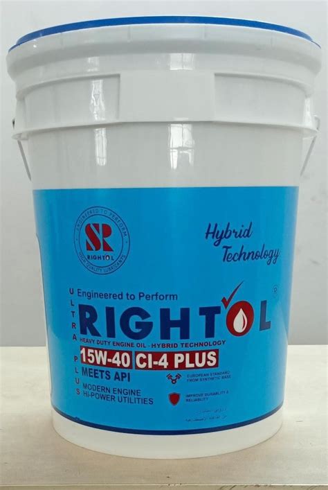 Rightol W Ci Plus Heavy Duty Engine Oil Bucket Of Litre At