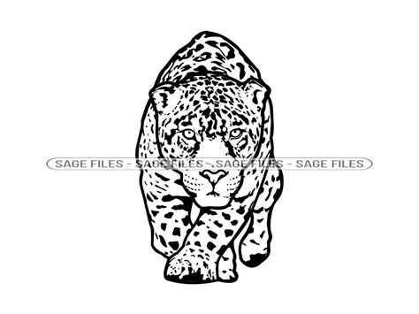 Leopard Outline Clipart