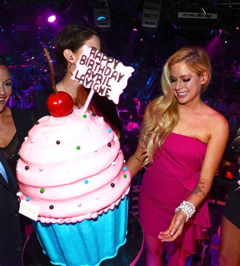 Avril Lavigne in Pink Dress at Her 30th Birthday Party -03 | GotCeleb