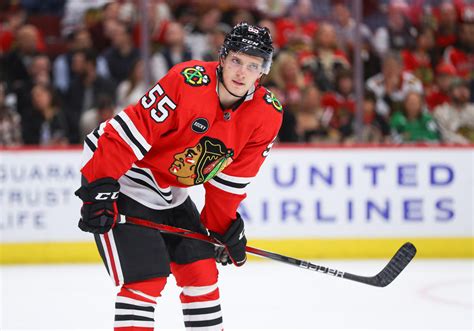 Kevin Korchinski rejoins Blackhawks after death of his father