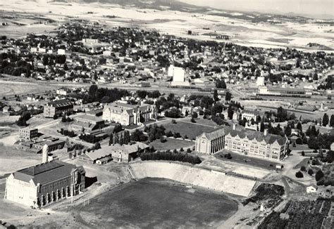 University of Idaho campuses, oblique aerial view. [3-2] | University ...