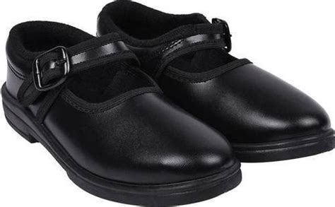 Breathable Comfortable And Lightweight Pure Leather Black Formal Girls