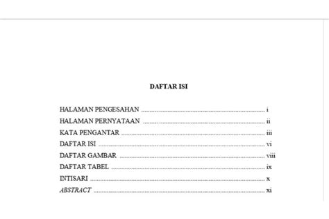 Begini Cara Membuat Daftar Isi Praktis Dan Mudah Bisa Untuk Proposal Skripsi Dan Bikin Buku