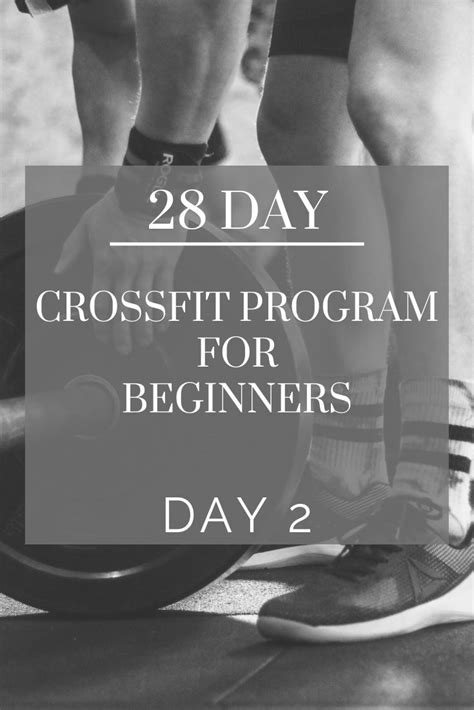 28 Day Crossfit Program For Beginners Day 2 Crossfit Workouts For Beginners Crossfit