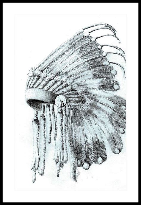 Native American Headdress Drawing At PaintingValley Explore