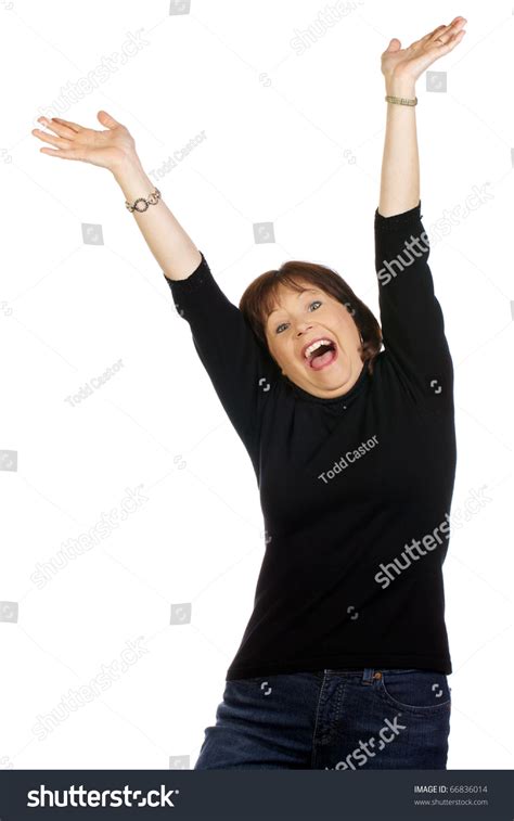 Adult Womanã¢ÂÂs Joy In The Moment Stock Photo 66836014 Shutterstock