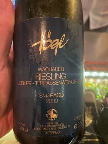 Högl Höegl Loibner Terrassenweingärten Smaragd Riesling Trocken