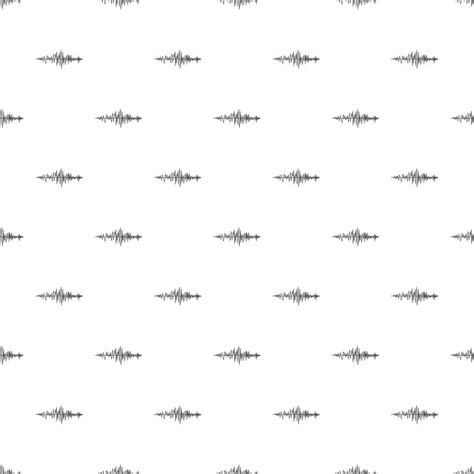 Sound wave pattern, simple style 14700075 Vector Art at Vecteezy