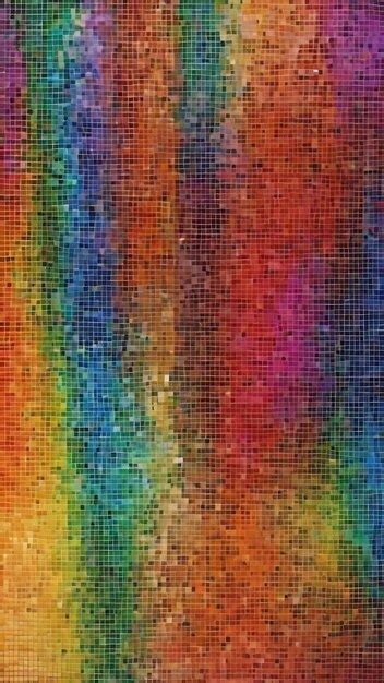 Premium Photo Rainbow Mosaic Texture Background Of Multicolored