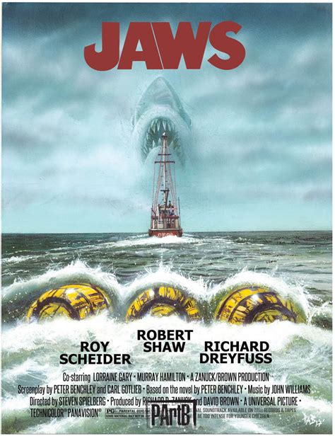 Artstation Jaws 1975 Fan Art Poster Paul Butcher