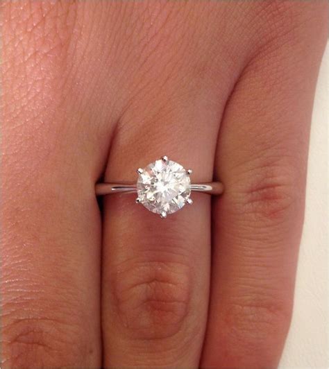 Best Round Engagement Rings Images On Pinterest Engagement Rings