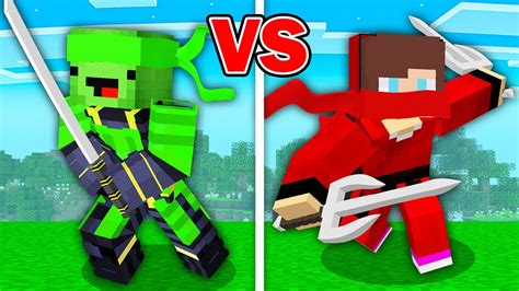 Jj Ninja Vs Mikey Samurai Survival Battle In Minecraft Maizen Youtube