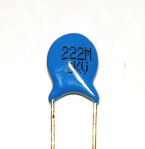 Pc Disc Ceramic Capacitor M Pf Kv Z U Pitch Mm