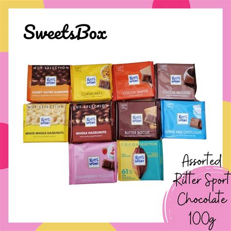 Sweetsbox Assorted Ritter Sport Chocolate G Shopee Singapore