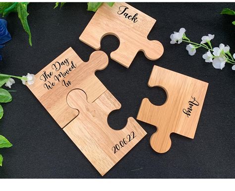 Personalised Jigsaw Puzzle Piece Wedding Table Wedding Gift ES2110-3 ...