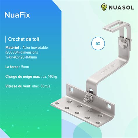 Kit De Montage Nuasol Photovolta Que Pour Toit En Tuiles Module