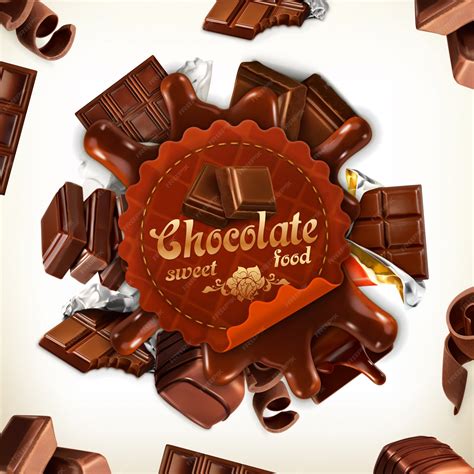 Premium Vector | Chocolate label