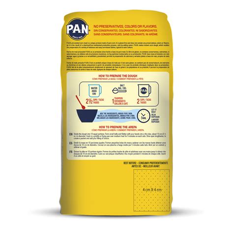 P A N PRE COOKED WHITE CORN MEAL 5LB GLUTEN FREE P A N USA