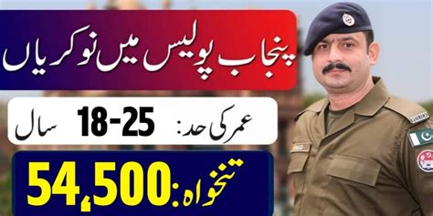 Punjab Police Constable Jobs September 2024 Males And Females