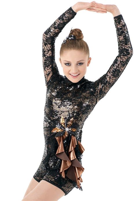 Weissman™ Metallic Lace Spiral Trim Unitard Dance Competition