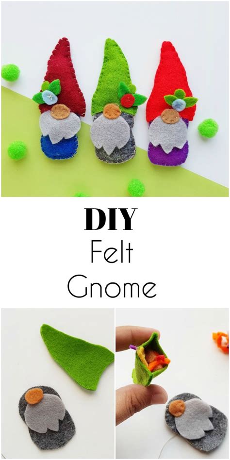 Diy Gnome Plush Free Pattern The Craftaholic Witch Felt Ornaments