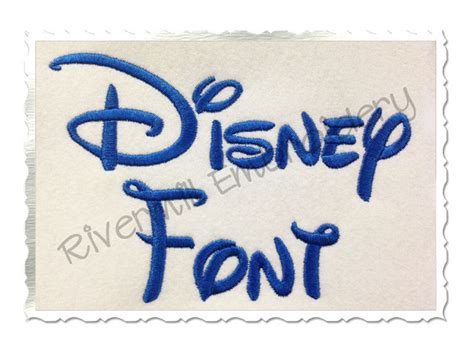 Walt Disney Machine Embroidery Font - Rivermill Embroidery