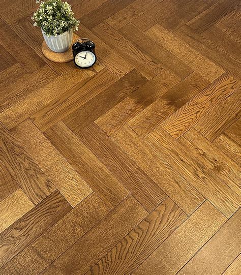 Unfinished Oak Herringbone 70mm X 22mm X 350mm Solid Parquet Wood Flooring Floor Warehouse