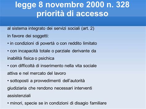 Legge 8 Novembre 2000 N 328 Marilevins