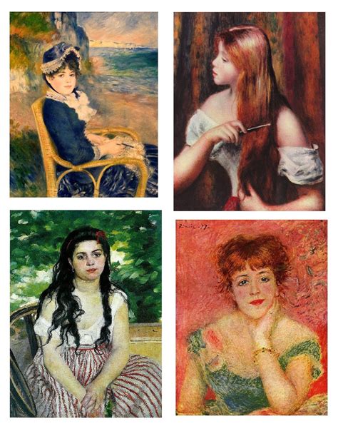 4 Renoir Art PATTERNS For Cross Stitch Plastic Canvas Etsy Canada In