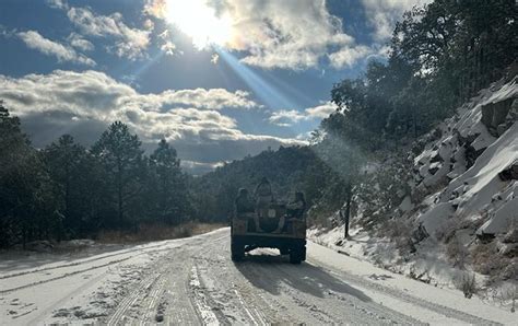 Cierran Carreteras Federales Por Nevadas En Sierra De Sonora Enfoque