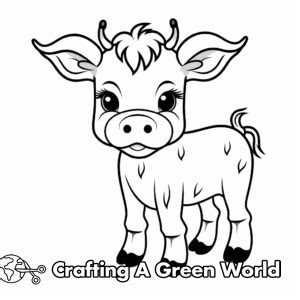 Kawaii Cow Coloring Pages - Free & Printable!