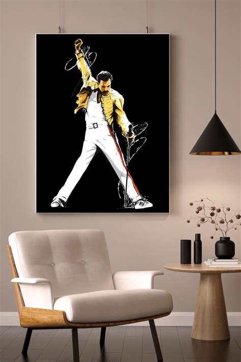 Freddie Mercury Poster Digital Download Printable Modern Wall Art ...