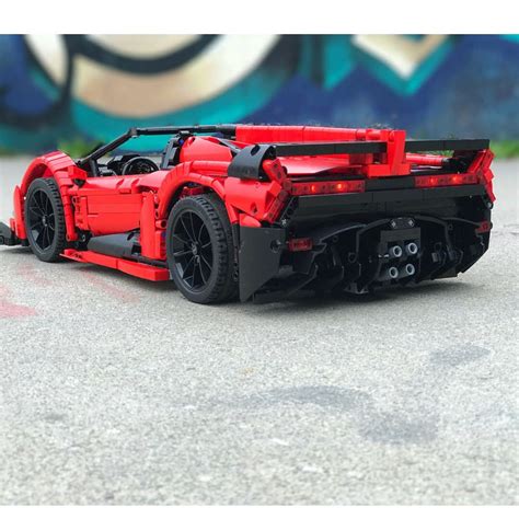 Red Lamborghini Veneno Roadster 50th Anniversary Lego Technic 2018 My Own Creation Hobbies