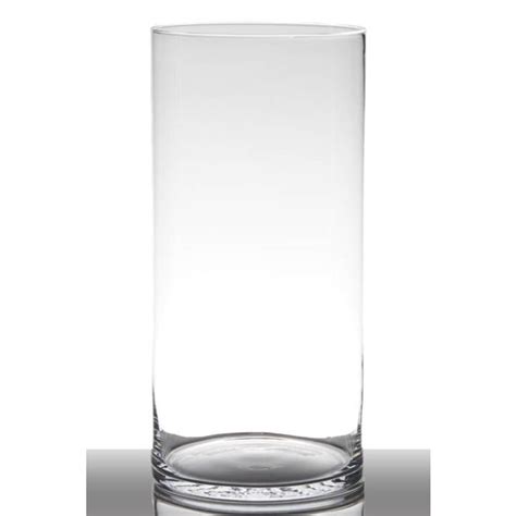 Vase Poser Au Sol En Verre Sanya Earth Cylindre Rond Transparent