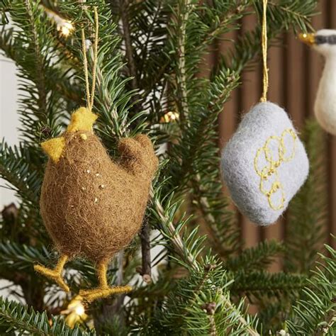 12 Days Of Christmas Felt Ornament Set West Elm