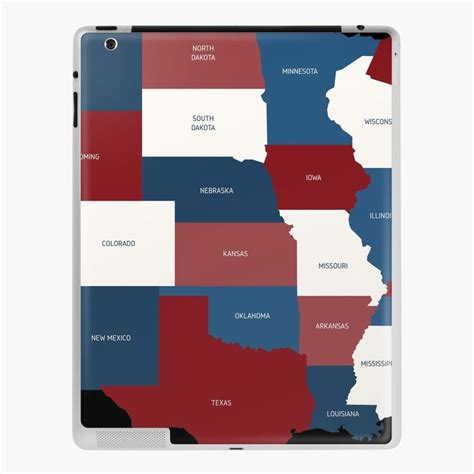 4K USA Map with States iPad Case