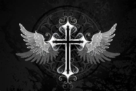 Gothic White Cross Graphic by Blackmoon9 · Creative Fabrica