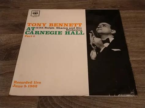 Tony Bennett Live At Carnegie Hall Teil Vinyl Lp Album Eur