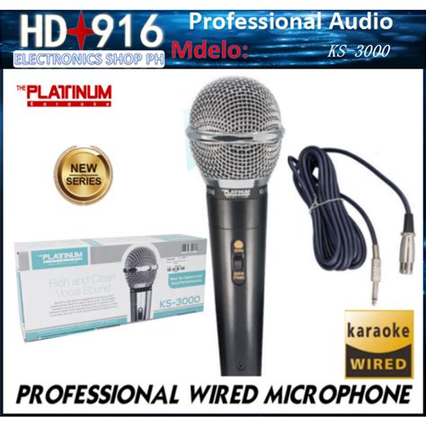 The Platinum Karaoke Ks Wired Microphone Heavy Duty Meters Wired